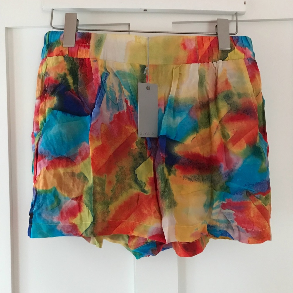S.Y.L.K 100% silk shorts